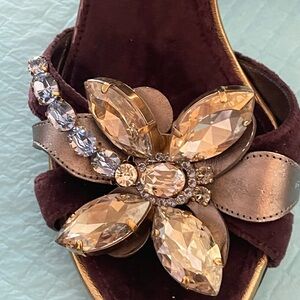 Dolce & Gabbana Purple Heels with Gold and Silver Embellishments